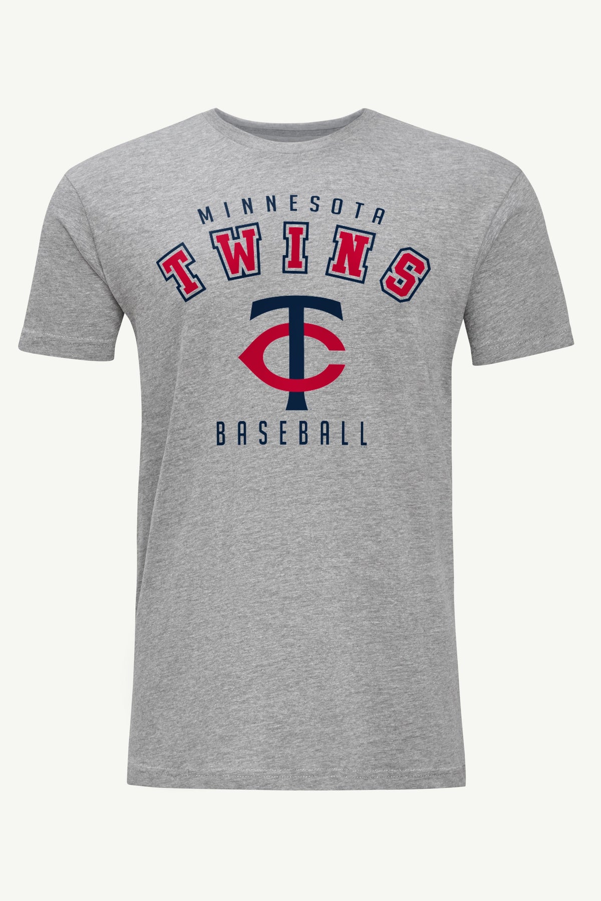 MENS MINNESOTA TWINS TEAM GRAPHIC T SHIRT - Heather Grey