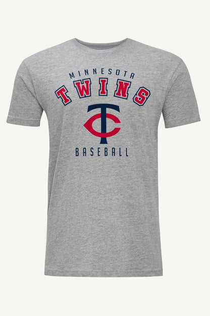 MENS MINNESOTA TWINS TEAM GRAPHIC T SHIRT - Heather Grey