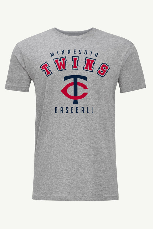 MENS MINNESOTA TWINS TEAM GRAPHIC T SHIRT - Heather Grey