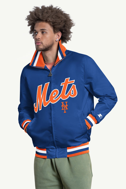 MENS NEW YORK METS CAPTAIN VARSITY JACKET - Multi