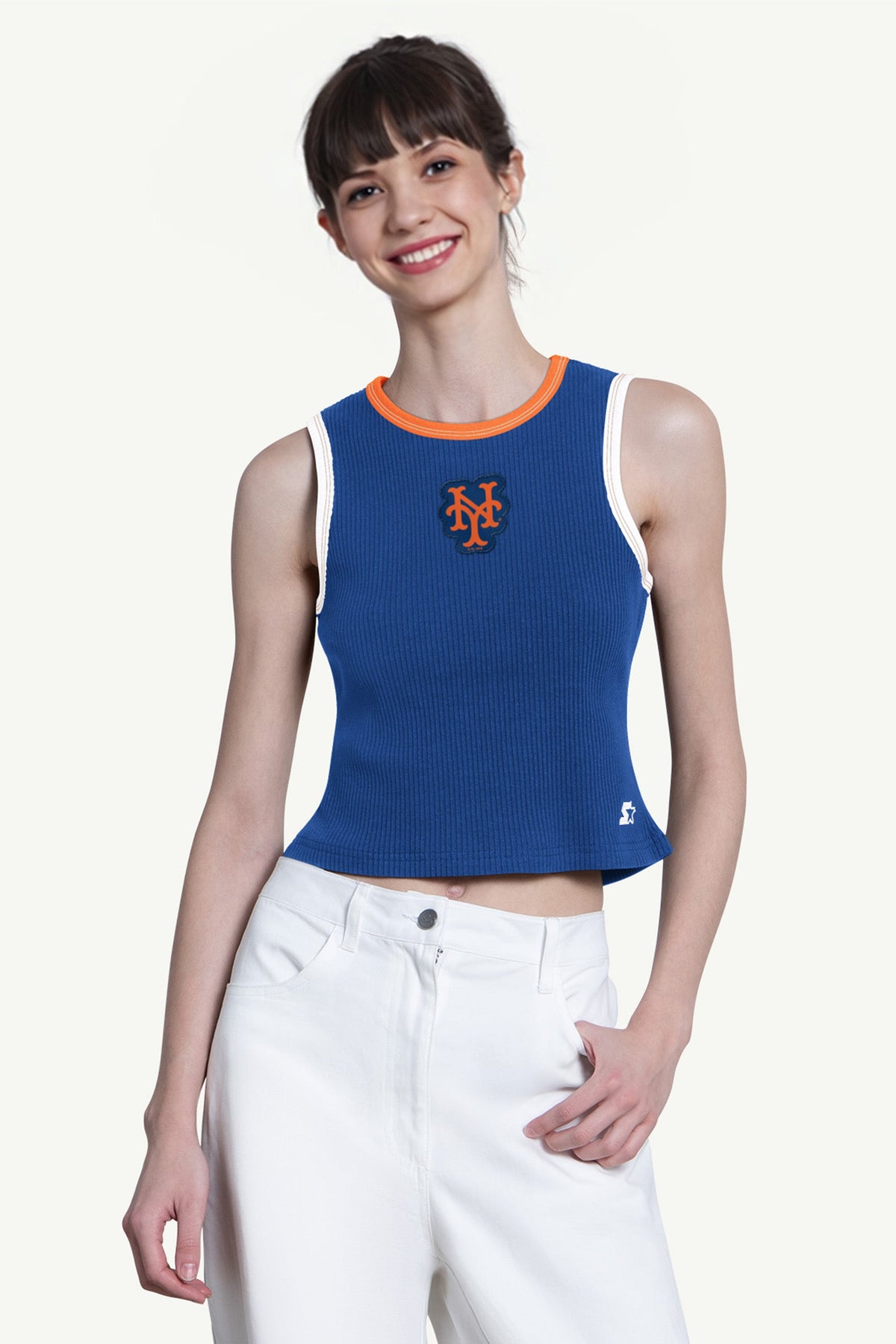 WOMENS NEW YORK METS PLAY THE BALL CROP TANK - Multi