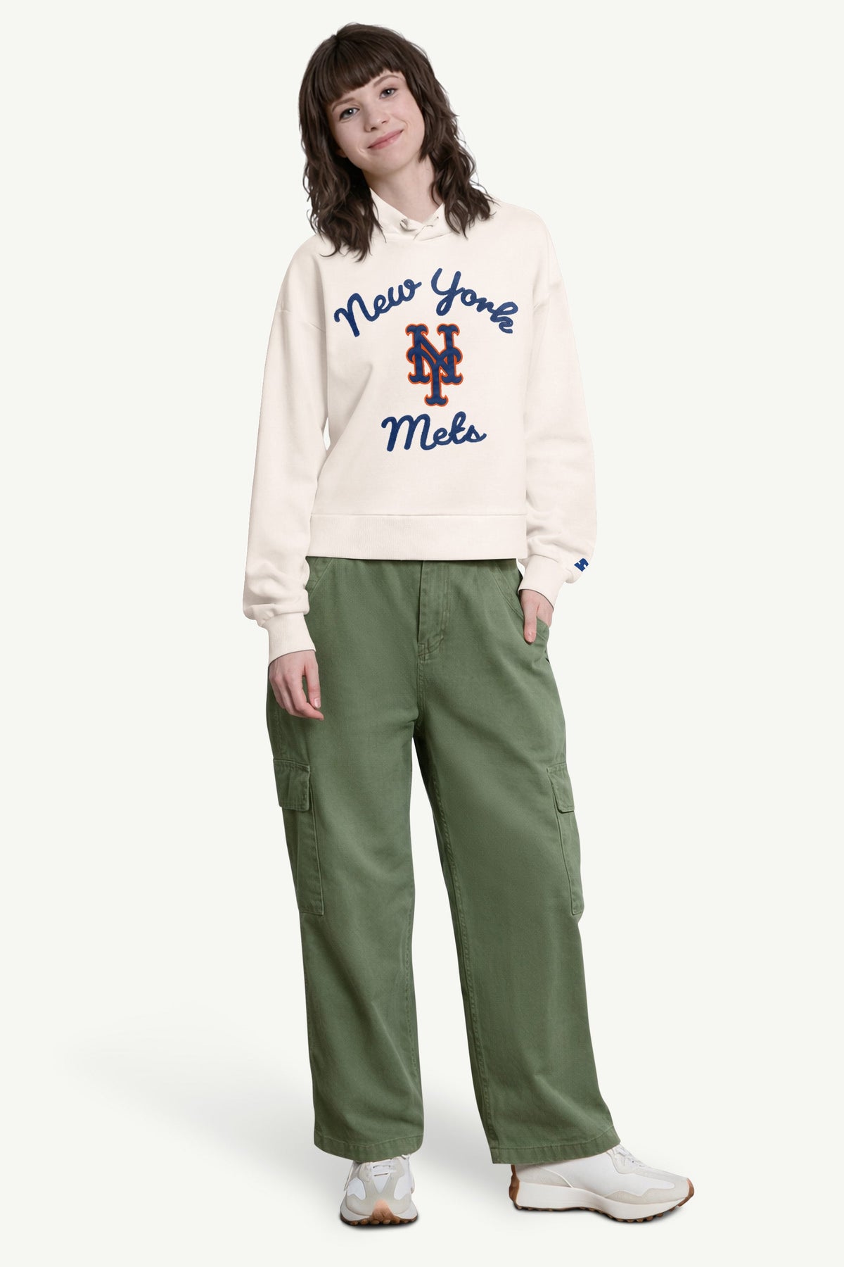 WOMENS NEW YORK METS BASELINE HOODIE - Multi