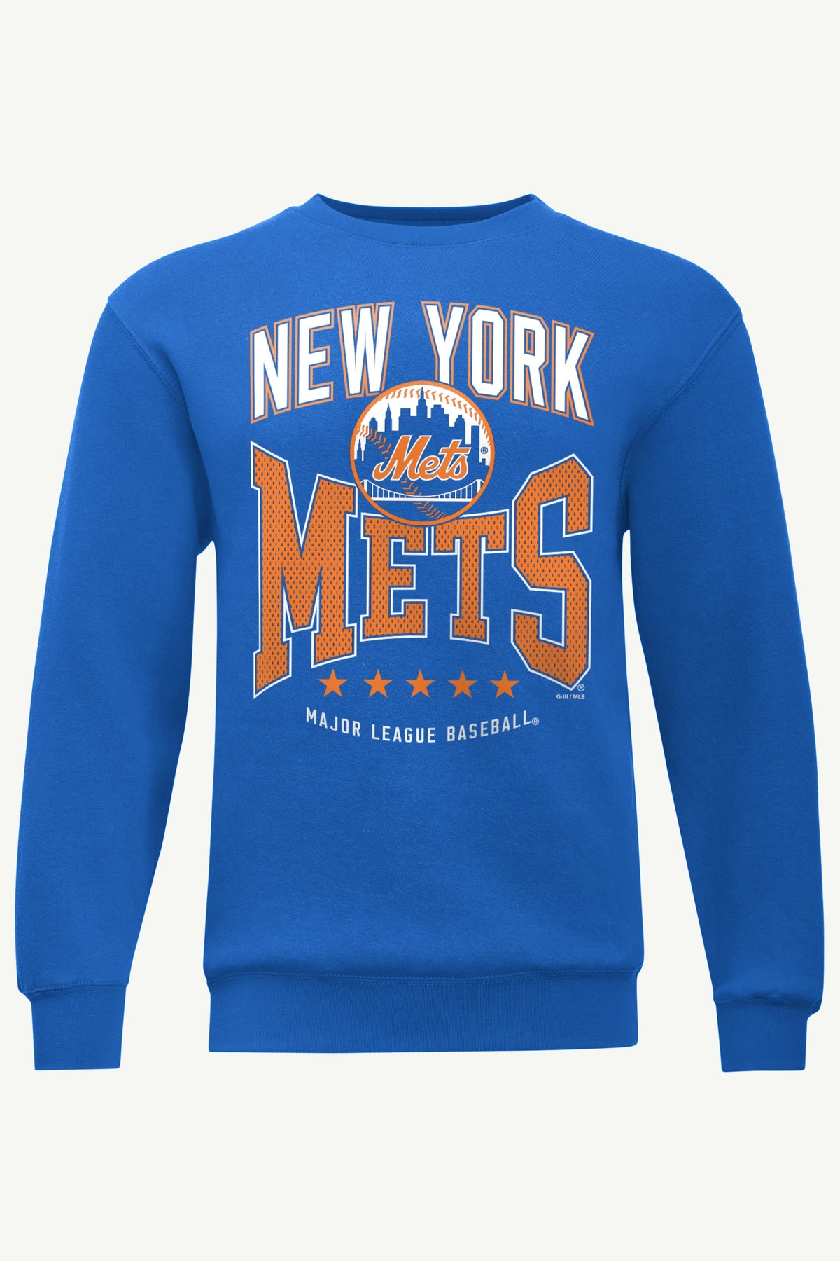 MENS NEW YORK METS CENTER SQUEEZE SWEATSHIRT - Royal