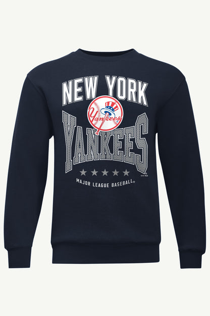 MENS NEW YORK YANKEES CENTER SQUEEZE SWEATSHIRT - Navy