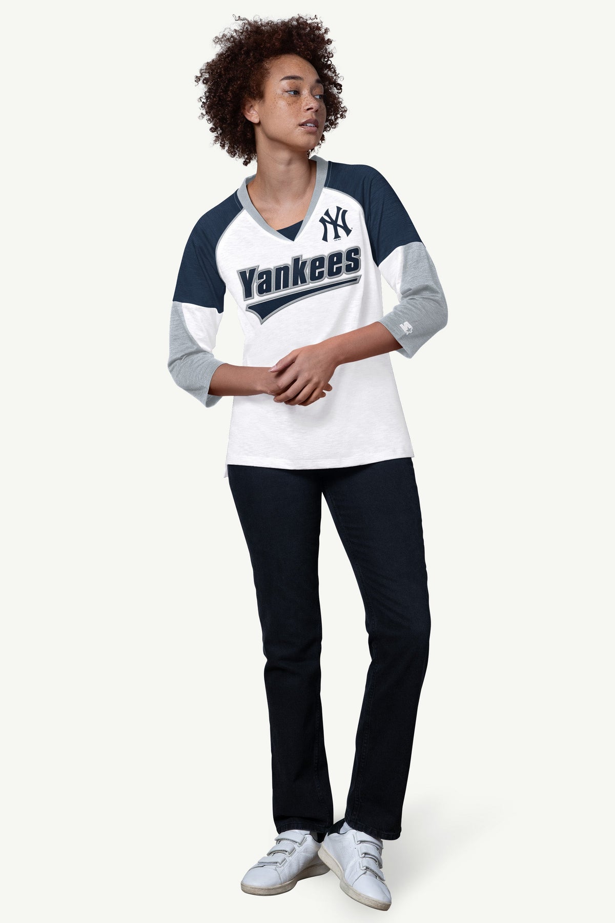 WOMENS NEW YORK YANKEES RAGLAN SLEEVE TOP - Multi