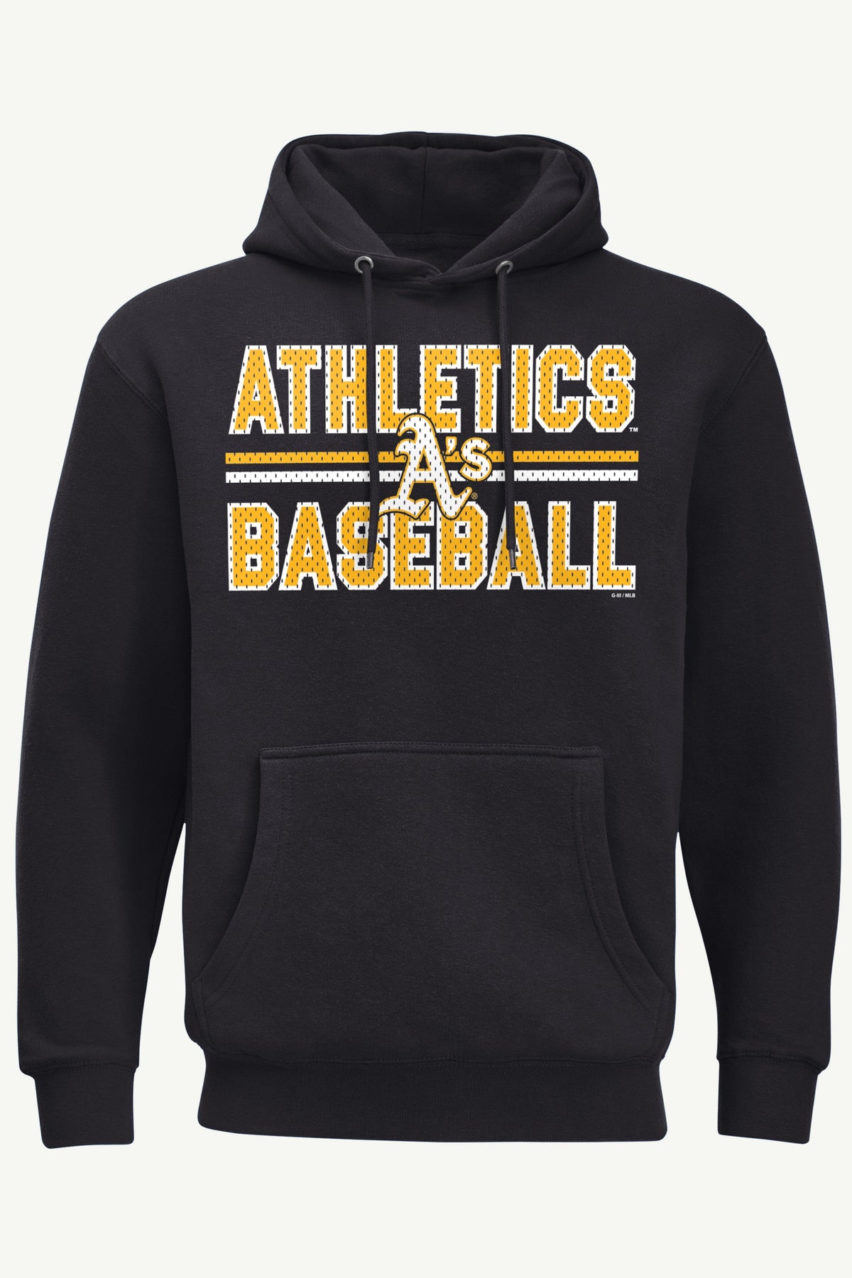MENS ATHLETICS MESH LOOK HOODIE - Black