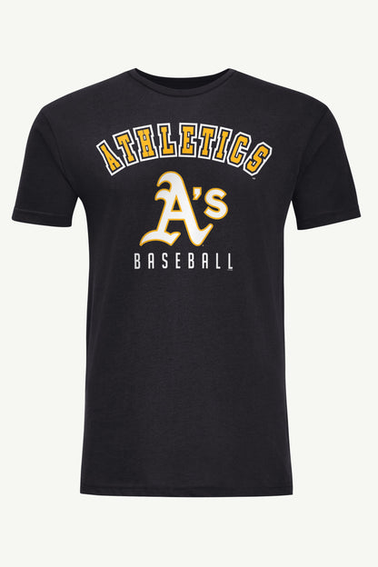 MENS ATHLETICS TEAM GRAPHIC T SHIRT - Black