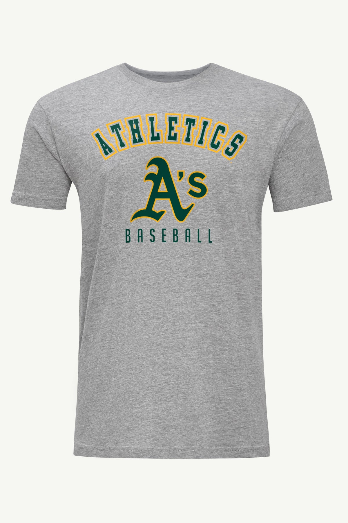 MENS ATHLETICS TEAM GRAPHIC T SHIRT - Heather Grey