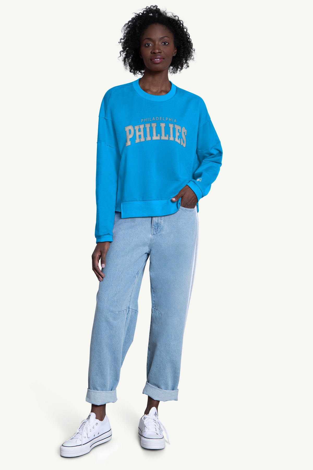 WOMENS PHILADELPHIA PHILLIES CREW NECK SWEATSHIRT - Multi