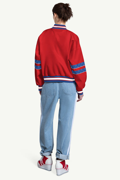 WOMENS PHILADELPHIA PHILLIES INTERCEPTION VARSITY JACKET - Multi
