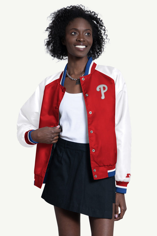WOMENS PHILADELPHIA PHILLIES BLITZ VARSITY JACKET - Multi