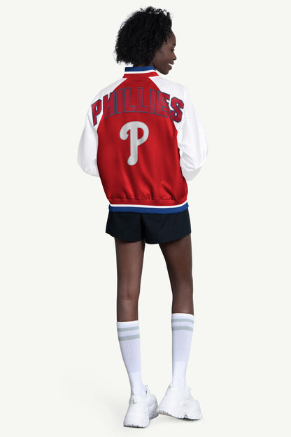 WOMENS PHILADELPHIA PHILLIES BLITZ VARSITY JACKET - Multi