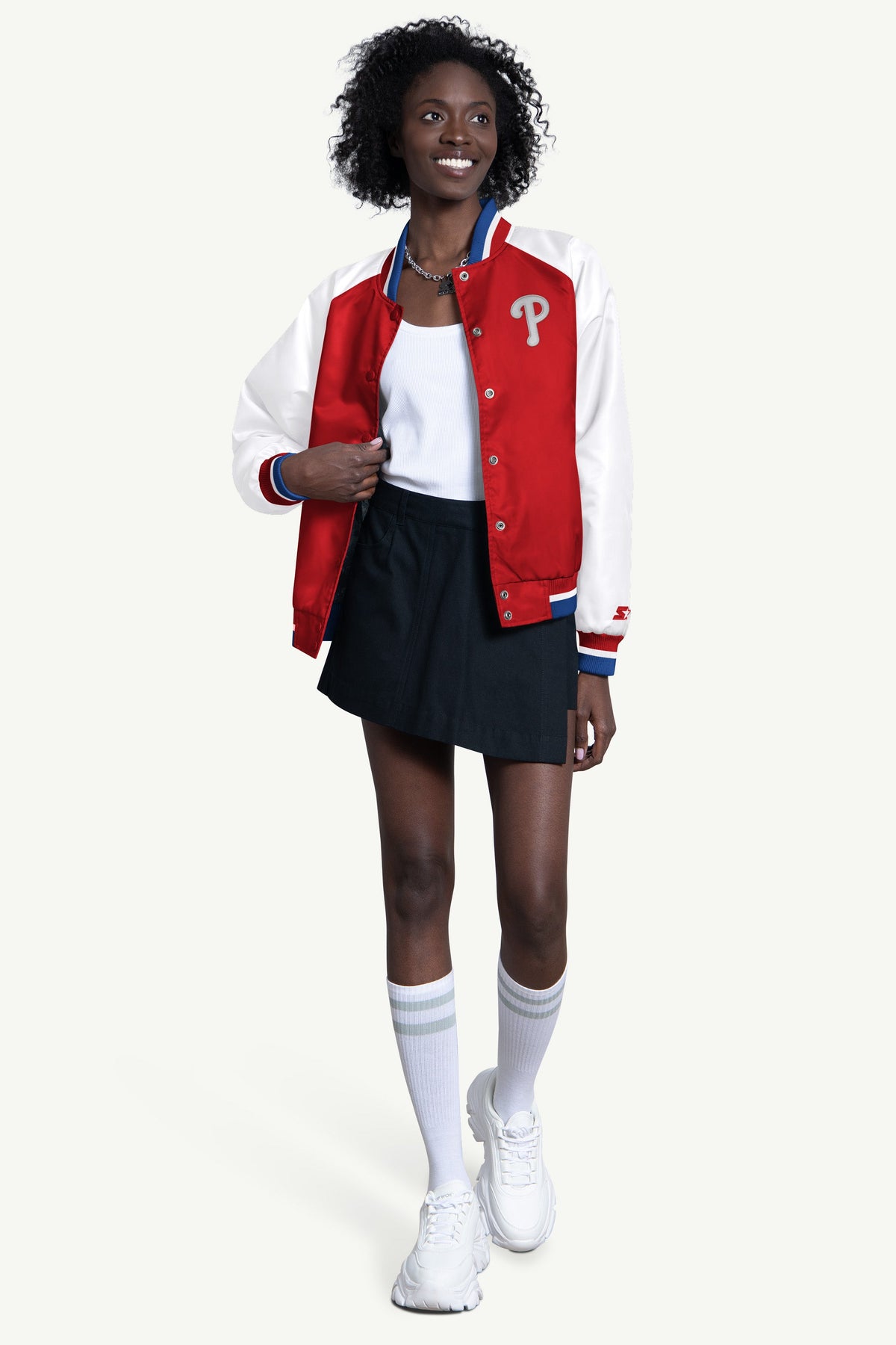 WOMENS PHILADELPHIA PHILLIES BLITZ VARSITY JACKET - Multi