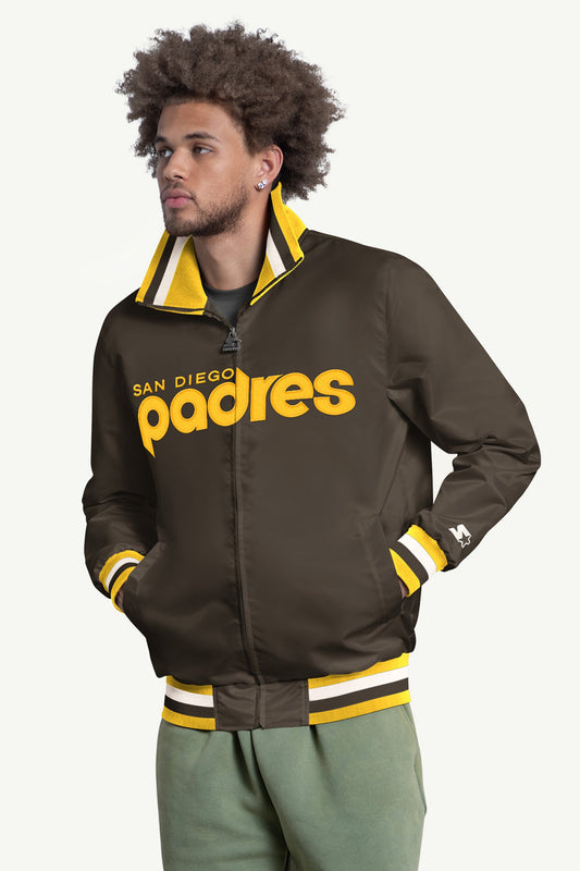 MENS SAN DIEGO PADRES CAPTAIN VARSITY JACKET - Multi