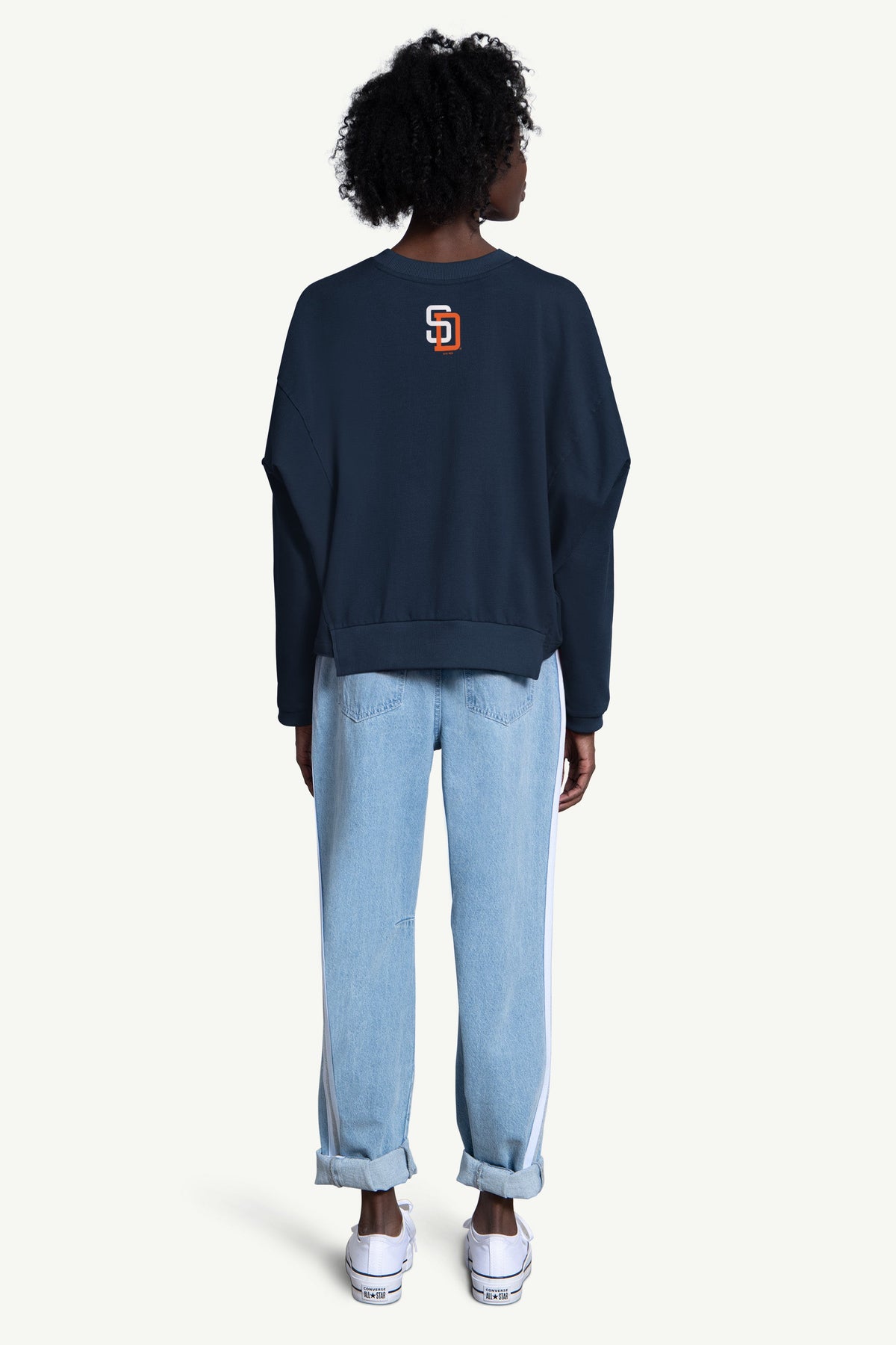 WOMENS SAN DIEGO PADRES CREW NECK SWEATSHIRT - Multi