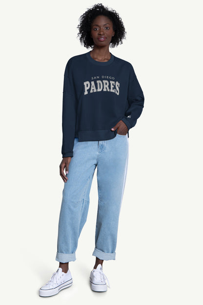 WOMENS SAN DIEGO PADRES CREW NECK SWEATSHIRT - Multi