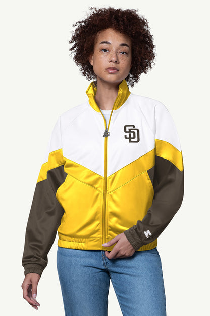 WOMENS SAN DIEGO PADRES TEAMWORK TRACK JACKET - Starter