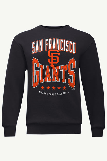 MENS SAN FRANCISCO GIANTS CENTER SQUEEZE SWEATSHIRT - Black
