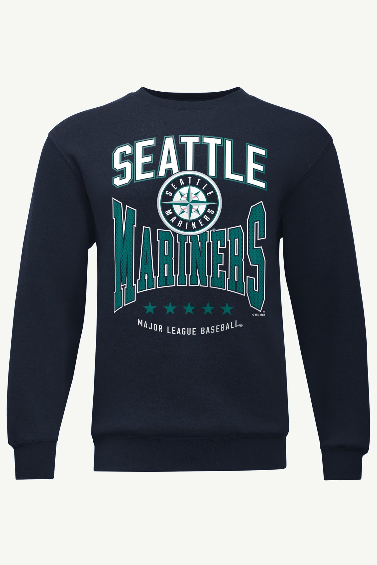 MENS SEATTLE MARINERS CENTER SQUEEZE SWEATSHIRT - Navy