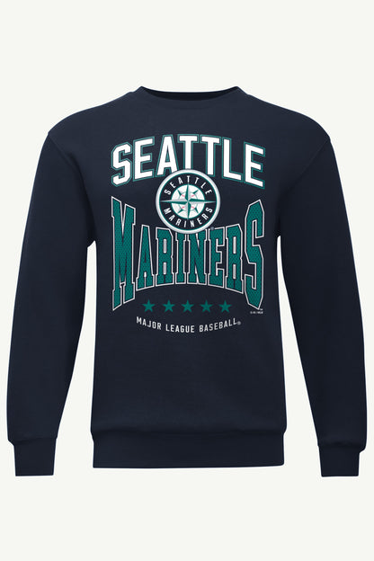 MENS SEATTLE MARINERS CENTER SQUEEZE SWEATSHIRT - Navy