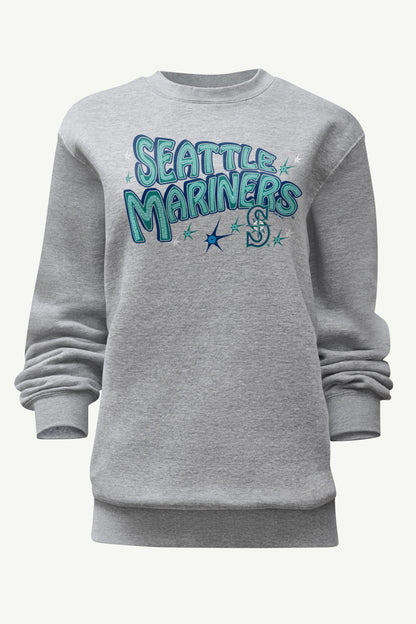 WOMENS SEATTLE MARINERS FIREWORKS SWEATSHIRT - Heather Grey