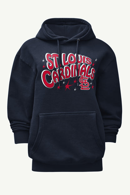 WOMENS ST LOUIS CARDINALS FIREWORKS HOODIE - Navy