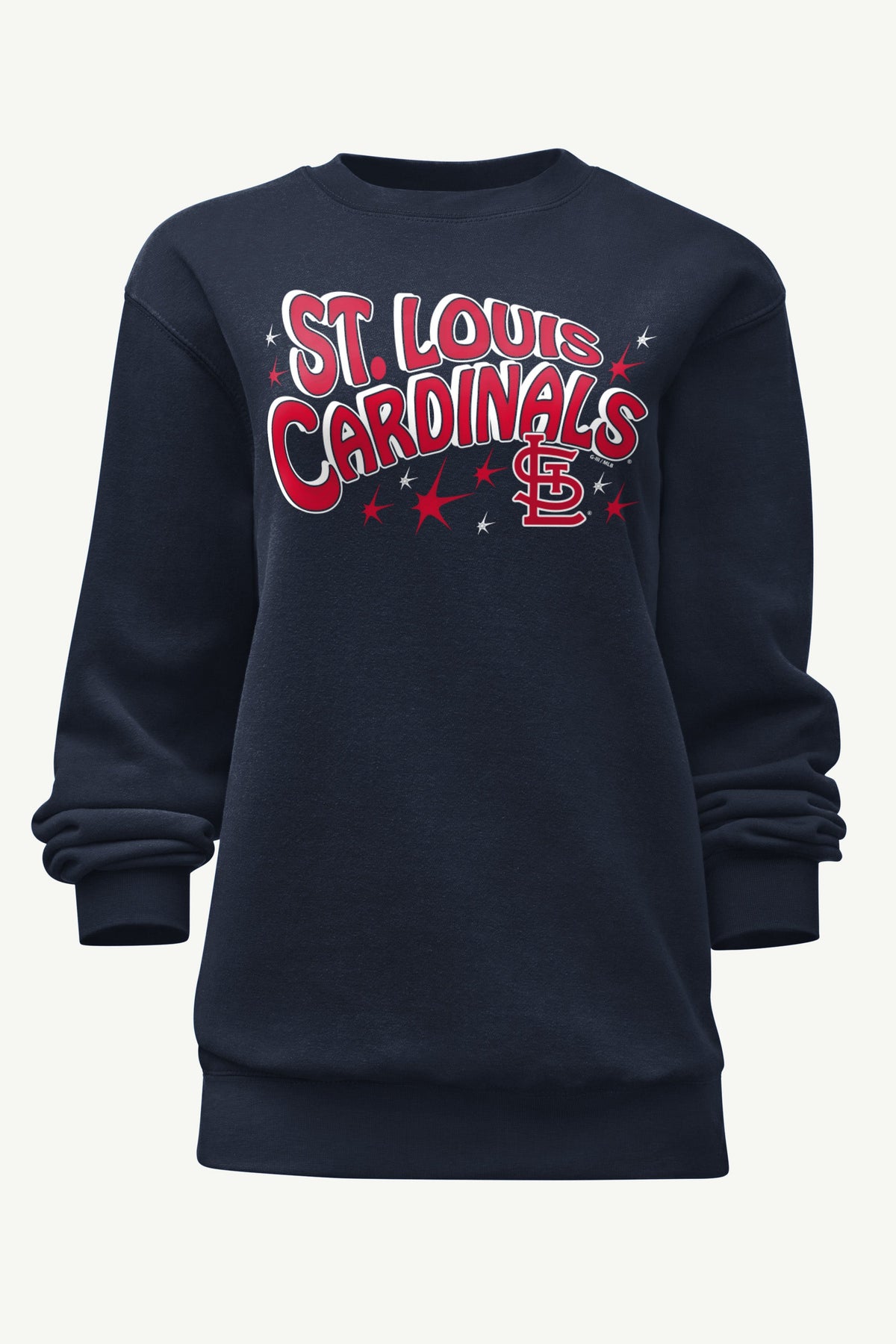 WOMENS ST LOUIS CARDINALS FIREWORKS SWEATSHIRT - Navy