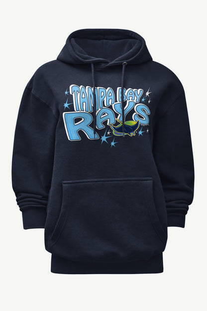 WOMENS TAMPA BAY RAYS FIREWORKS HOODIE - Navy