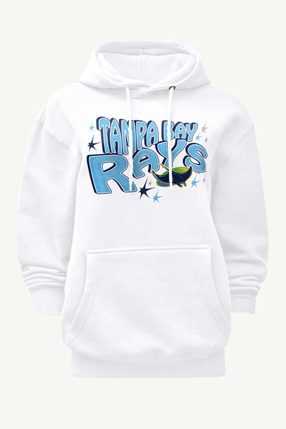 WOMENS TAMPA BAY RAYS FIREWORKS HOODIE - White