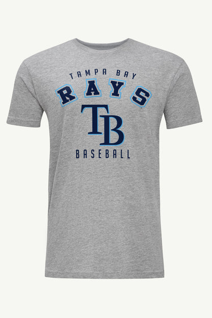 MENS TAMPA BAY RAYS GRAPHIC T SHIRT - Heather Grey