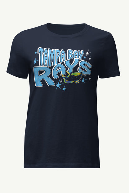 WOMENS TAMPA BAY RAYS FIREWORKS T SHIRT - Navy
