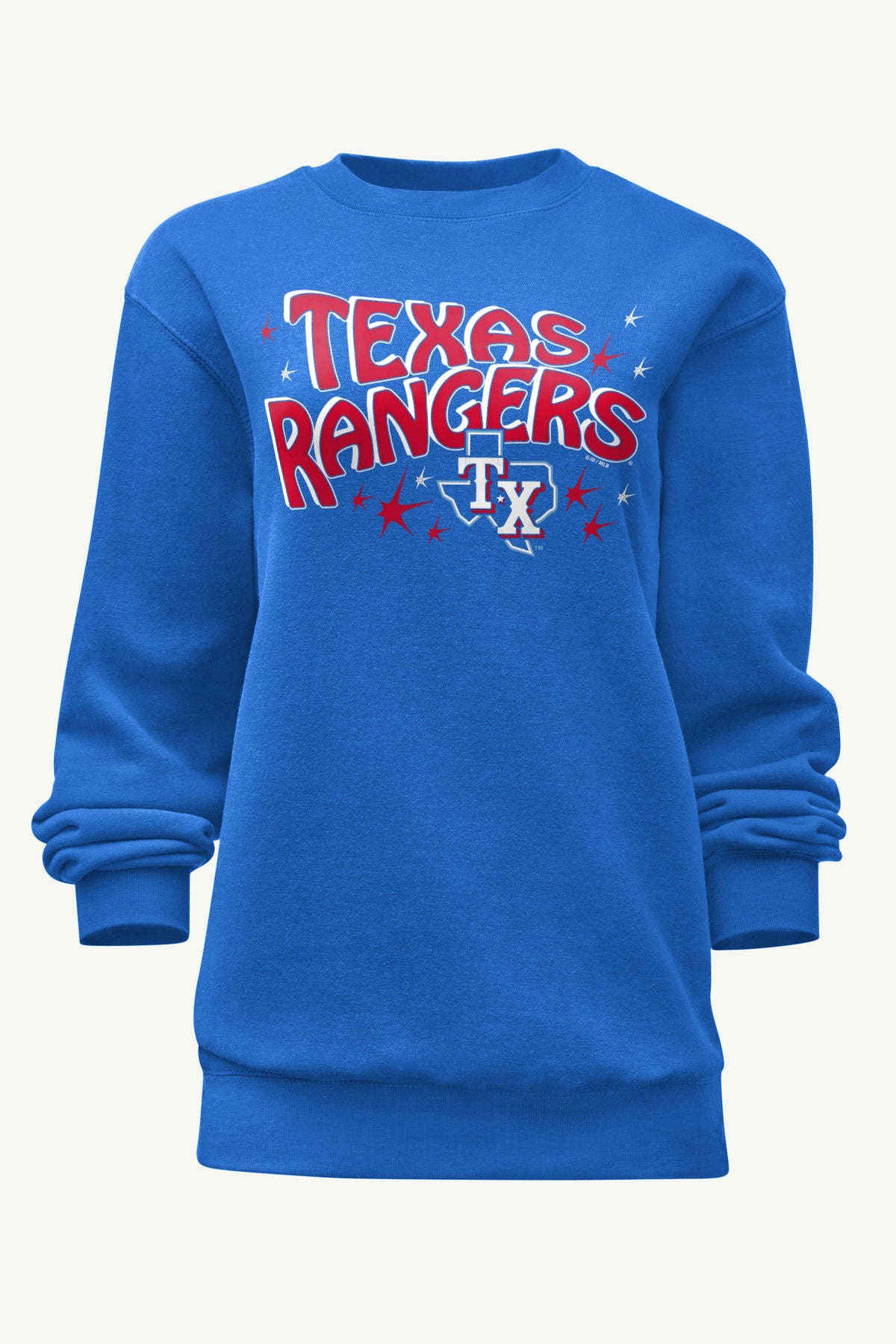 WOMENS TEXAS RANGERS FIREWORKS SWEATSHIRT - Royal