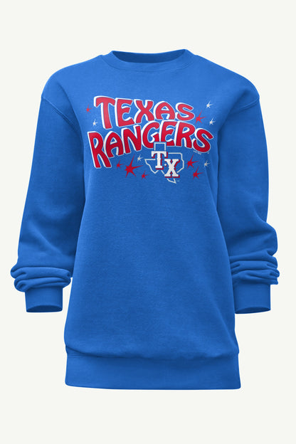 WOMENS TEXAS RANGERS FIREWORKS SWEATSHIRT - Royal
