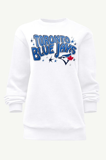 WOMENS TORONTO BLUE JAYS FIREWORKS SWEATSHIRT - White
