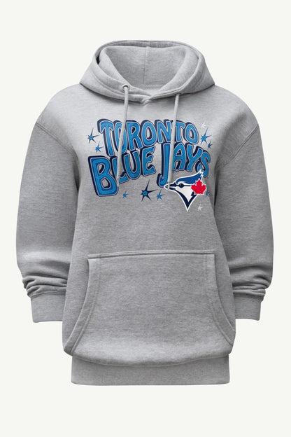 WOMENS TORONTO BLUE JAYS FIREWORKS HOODIE - Heather Grey