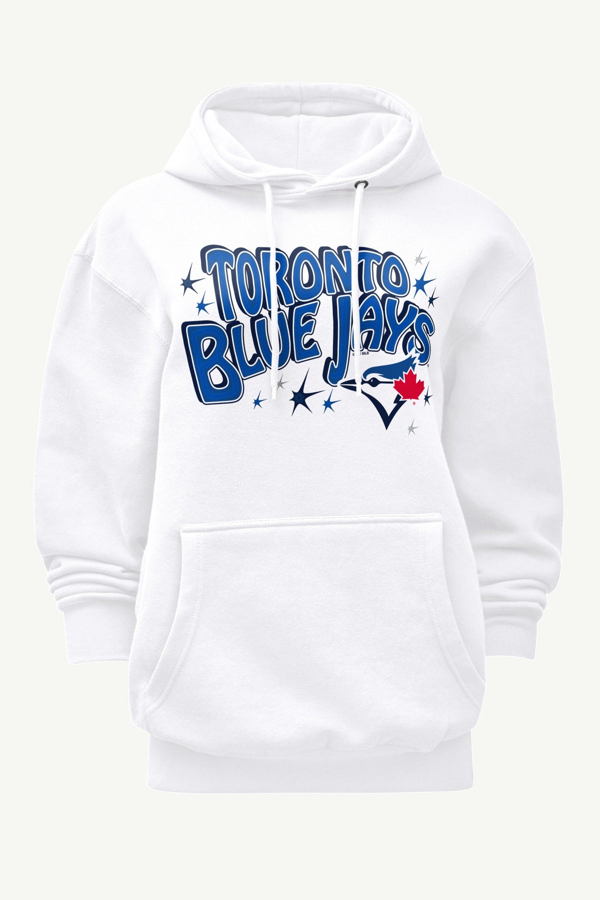WOMENS TORONTO BLUE JAYS FIREWORKS HOODIE - White