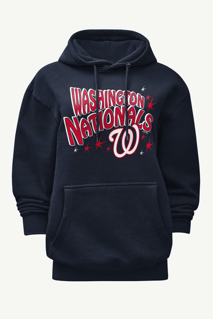 WOMENS WASHINGTON NATIONALS FIREWORKS HOODIE - Navy