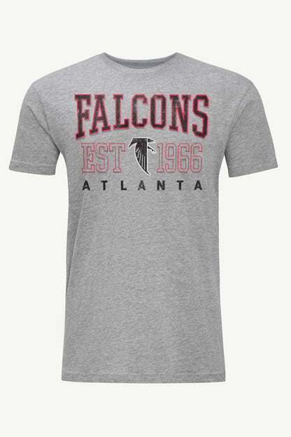 MENS ATLANTA FALCONS RETRO T SHIRT - Heather Grey