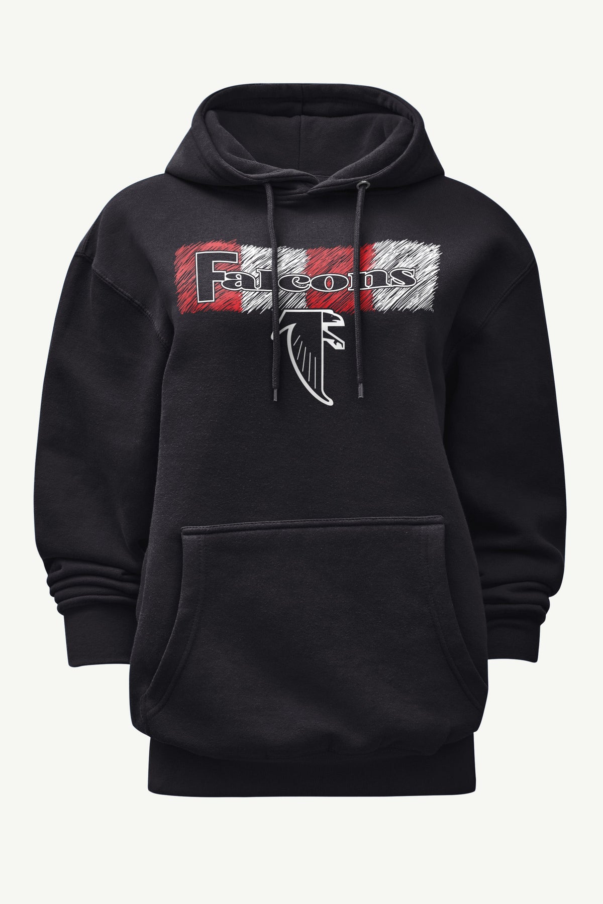 WOMENS ATLANTA FALCONS COLOR SHADING HOODIE - Black