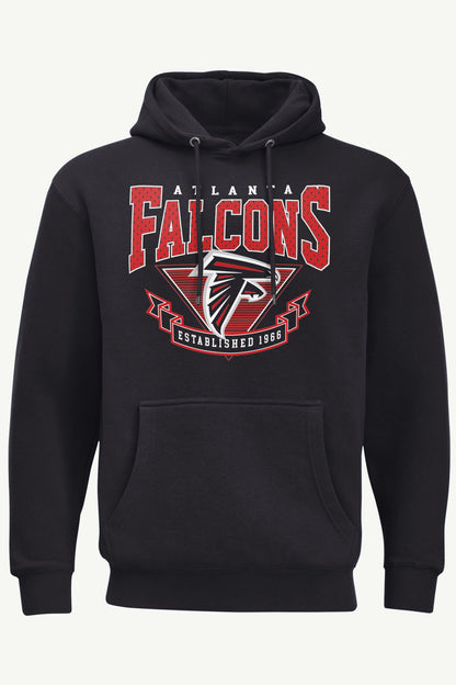 MENS ATLANTA FALCONS 80's INSPIRED HOODIE - Black