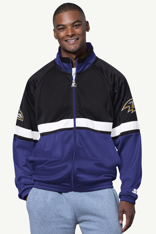 MENS BALTIMORE RAVENS VETERAN TRACK JACKET - Starter