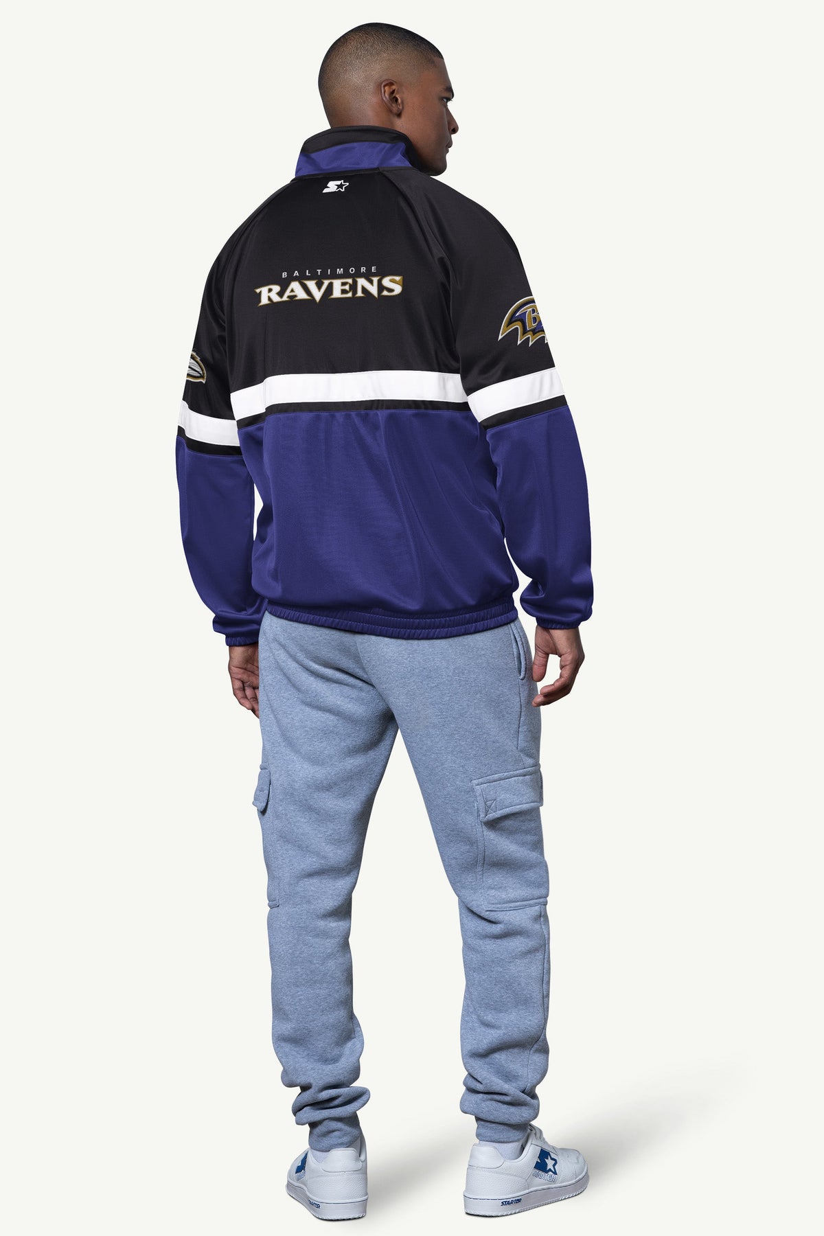 MENS BALTIMORE RAVENS VETERAN TRACK JACKET - Starter
