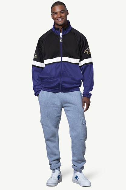 MENS BALTIMORE RAVENS VETERAN TRACK JACKET - Starter