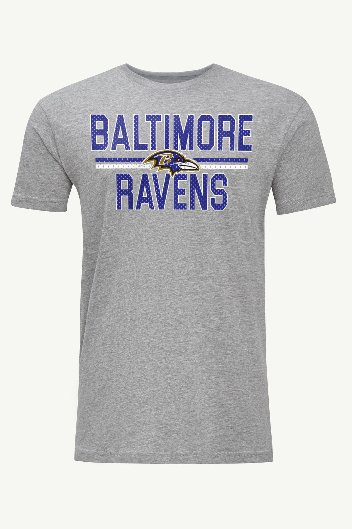 MENS BALTIMORE RAVENS MESH LOOK T SHIRT - Heather Grey
