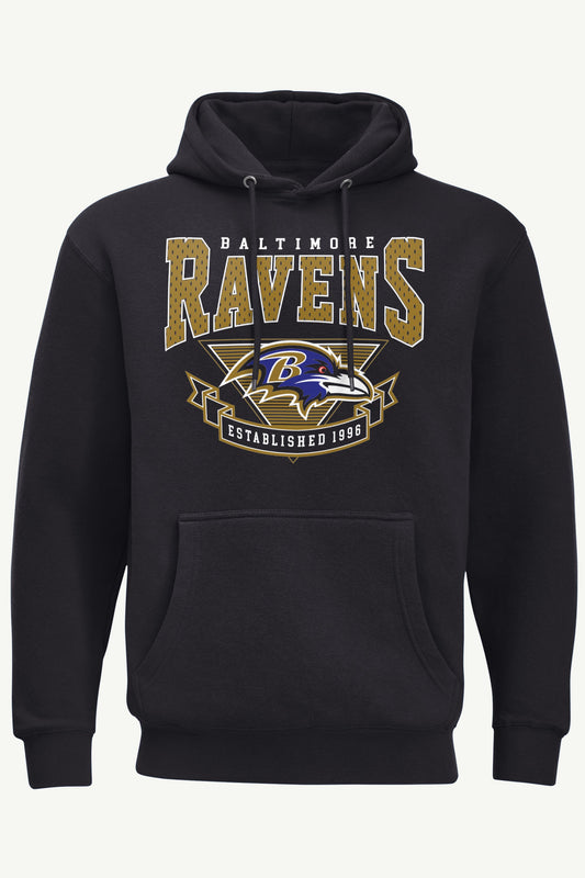 MENS BALTIMORE RAVENS 80's INSPIRED HOODIE - Black