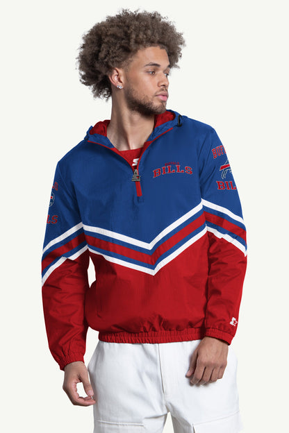 MENS BUFFALO BILLS  FAIR  FAIR PLAY HALF ZIP HOODED PULLOVER - Multi