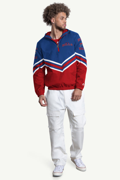 MENS BUFFALO BILLS  FAIR  FAIR PLAY HALF ZIP HOODED PULLOVER - Multi
