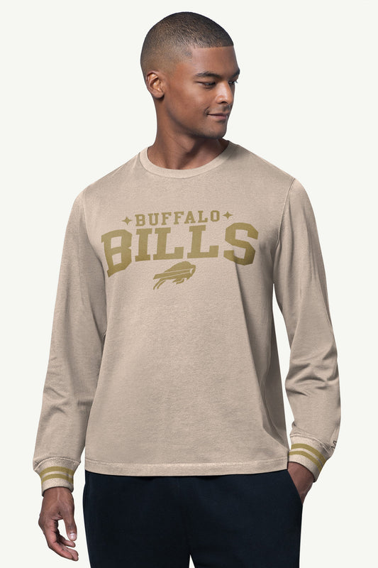 MENS BUFFALO BILLS FIELD LONG SLEEVE T SHIRT - Starter
