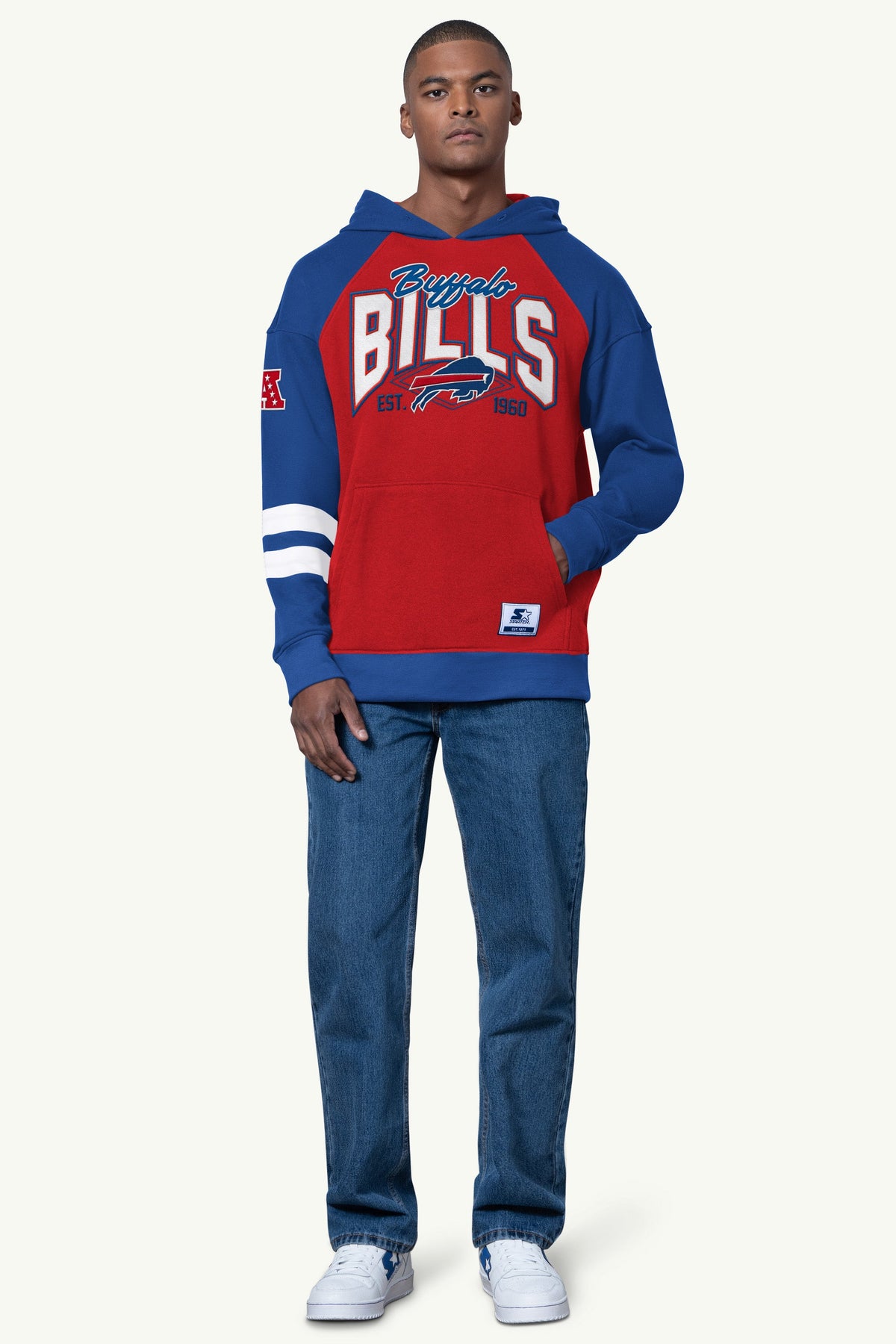 MENS BUFFALO BILLS INTERCEPTION COLORBLOCK HOODIE - Starter