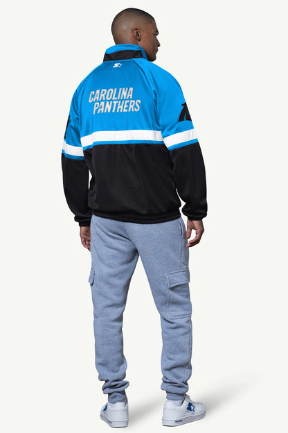 MENS CAROLINA PANTHERS VETERAN TRACK JACKET - Starter